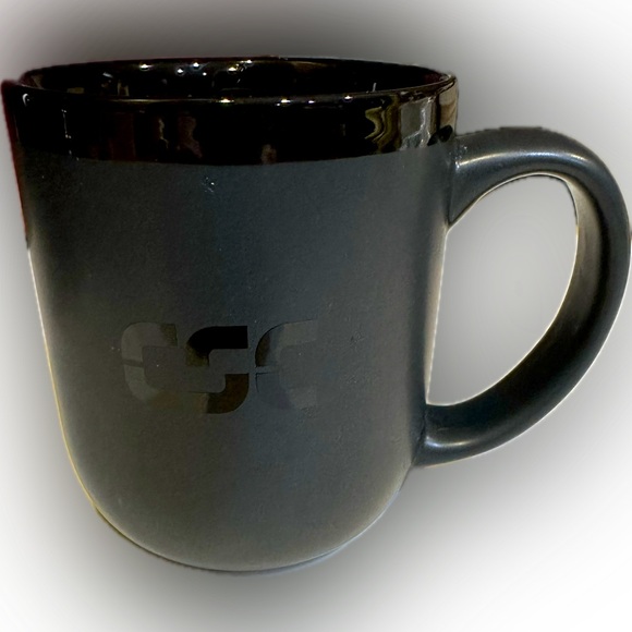 VTG CSC LOGO BLACK COFFEE COCOA SOUP MUG LARGE HOT DRINK 18OZ GIFT COLLECTIBLE - Picture 2 of 6
